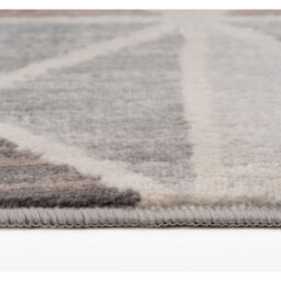 Neutral Diamond Geometric Living Area Rug - Beige / 170 x 120cm - thumbnail 3