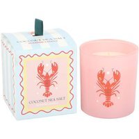 Pastel Lobster Coconut Sea Salt Candle Beachy Gift Decor - Orange - image 1