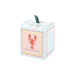 Pastel Lobster Coconut Sea Salt Candle Beachy Gift Decor - Orange - thumbnail 2