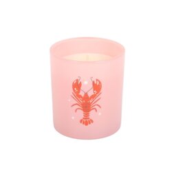 Pastel Lobster Coconut Sea Salt Candle Beachy Gift Decor - Orange - thumbnail 3