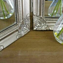 Distressed Gold Trifold Mirror  - Gold - thumbnail 4