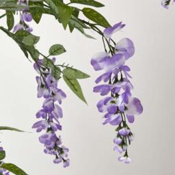 Homescapes Lilac Artificial Wisteria Tree with Twisted Real Wood Trunk, 5 Ft - Lilac - thumbnail 3