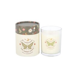 Fairy Wing Moss Sandalwood Candle Cozy Woodland Scent - White - thumbnail 4