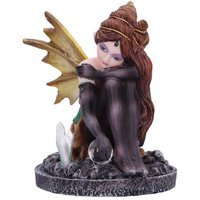 Amber Auburn Crystal Fairy Figurine - 8.2cm - thumbnail 1