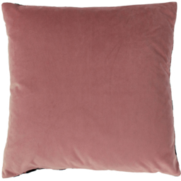 Empire Velvet Jacquard Cushion - Blush-Navy - thumbnail 4