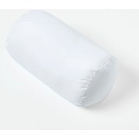 Homescapes Microfibre Bolster Cushion Pad Insert - White / 30cm / 18cm - image 1
