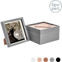 "3D Box Photo Frame - 8 x 8"" with 6x6"" Mount - Pack of 5 - Grey" - thumbnail 1