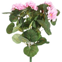Artificial Geranium Bush - 7 Stems (40cm) - Cream - thumbnail 5
