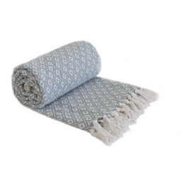 Casablanca Throw - Silver / 127cm / 152cm - thumbnail 2