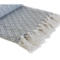 Casablanca Throw - Silver / 127cm / 152cm - thumbnail 3