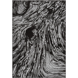 Obsidian Modern Low Pile Area Rug - Whirlpool Design Grey Rug - Grey / 230cm - thumbnail 3
