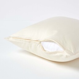 1000 Thread Count Egyptian Cotton Housewife Pillowcase - Cream / 40cm - thumbnail 3