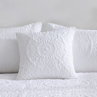 Deluxe Quilted Grandeur Winchester Pinsonic Cushion - White - image 1