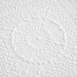 Deluxe Quilted Grandeur Winchester Pinsonic Cushion - White - thumbnail 2