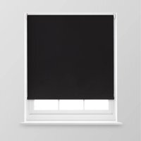 A.Unique Home Premium Trimmable Thermal Blackout Roller Window Blind - Black / 180cm x 170cm