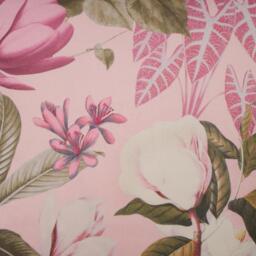 Pack of Matte Velvet Floral Cushion Covers - Blush Pink / 2 - thumbnail 2