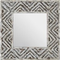 Marseille Champagne Bead And Reel Wall Mirror - Neutral