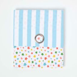 Cotton Stars Ready Made Eyelet Curtain Pair - Multicolour / 182cm / 137cm - thumbnail 2