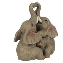 Elephant Couple Ornament Sweet Valentine's Day gift - Brown - thumbnail 2