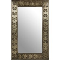 Avento Gold Oval Wall Mirror - Silver