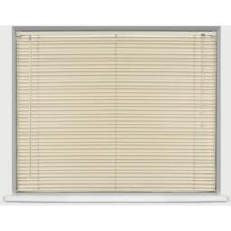 25mm Plastic Venetian Blind - Cream / 135cm / 210cm - thumbnail 2