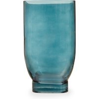 Silva Large Oak Effect Silver Finish Vase - Glass 100%