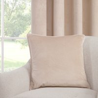 Vermont Soft Velvet Cushion - Natural - thumbnail 1
