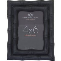 Hiba 4 x 6 Black Finish Bamboo Effect Photo Frame - Black