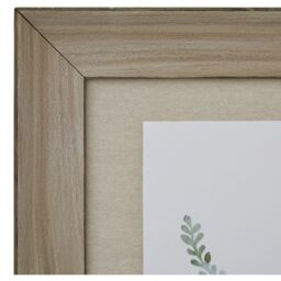 Delicate Fern Watercolor In Rustic Wood Frame - Brown - thumbnail 4