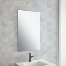 Frameless Rectangle Mirror 450 x 600mm - Silver - thumbnail 4