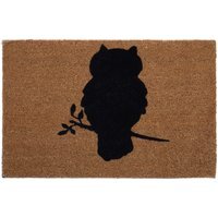 Filta Owl Doormat - Brown