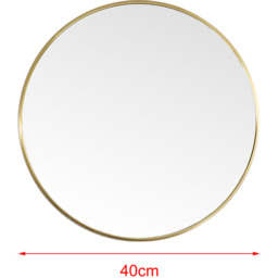 Round Nordic Hanging Makeup Wall Mirror - Gold - thumbnail 3