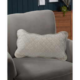 Premium Rich Cotton Velvet Luxury Cushion - Cream - thumbnail 2
