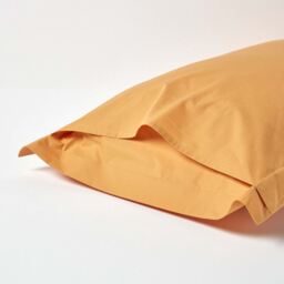 200 Thread Count Egyptian Cotton Oxford Pillowcase - Mustard - thumbnail 4