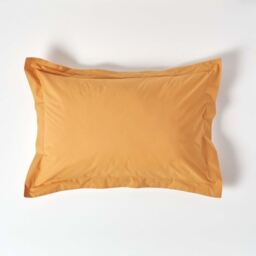 200 Thread Count Egyptian Cotton Oxford Pillowcase - Mustard - thumbnail 2