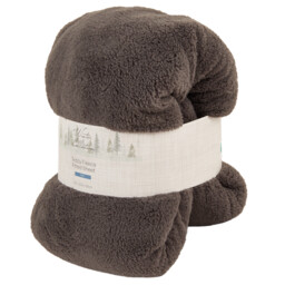 Teddy Fleece Fitted Sheet Charcoal Db - Charcoal / King - thumbnail 2