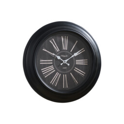 Round Wall Clock - Black - thumbnail 2