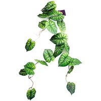 Artificial Hanging Trailing Plant Alocasia Dragon Green - Green