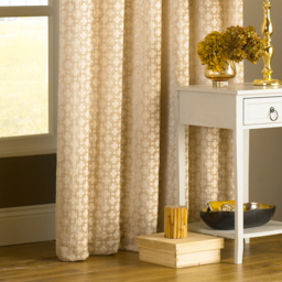 Belmont Chenille Jacquard Room Darkening Eyelet Curtain Pair - Beige / 183cm - thumbnail 2