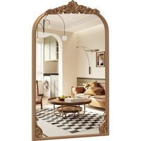 Arched Vintage Mirror - Gold / 95cm
