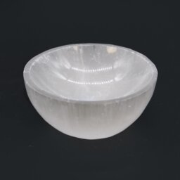 Elegant Selenite Round Bowl for Crystals, Jewelry Decor - White - thumbnail 5