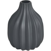 Modern Round Porcelain Vase - Black - image 1