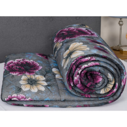 Washable 2.5 Tog Quilt and Pillowcase Set - Cloudy Grey / Double - thumbnail 3