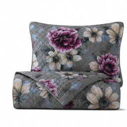 Washable 2.5 Tog Quilt and Pillowcase Set - Cloudy Grey / Double - thumbnail 2