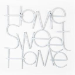 Art for the Home Home Sweet Home Metal Wall Art - White - thumbnail 2