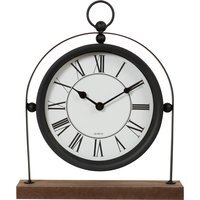 Wooden Mantle Clock - Black - thumbnail 1