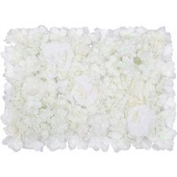 Artificial Flowers Wall Panels - Greyish White - image 1