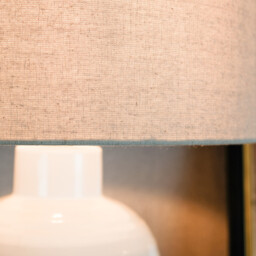 Rustic Amber Table Lamp - White - thumbnail 4