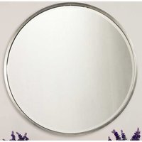 MirrorOutlet Large Round Silver Wall Mirror - 100cm - Antique Silver - image 1