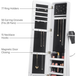 Storage Mirror Full Length LED  - White - thumbnail 4